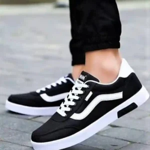 StreetFlex Black & White Sneakers