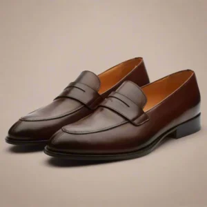 Rustic Vibe Brown Loafers